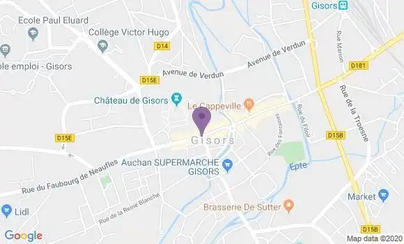 Localisation CIC Agence de Gisors