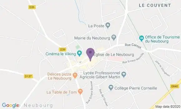 Localisation CIC Agence de Le Neubourg