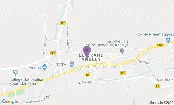 Localisation CIC Agence de Les Andelys