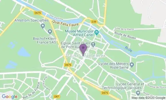 Localisation CIC Agence de Pont Audemer