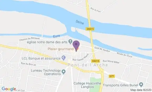 Localisation CIC Agence de Pont de l
