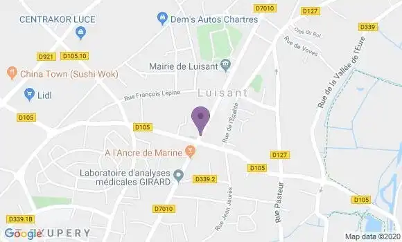 Localisation CIC Agence de Luisant
