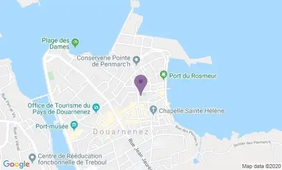 Localisation CIC Agence de Douarnenez