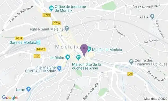 Localisation CIC Agence de Morlaix