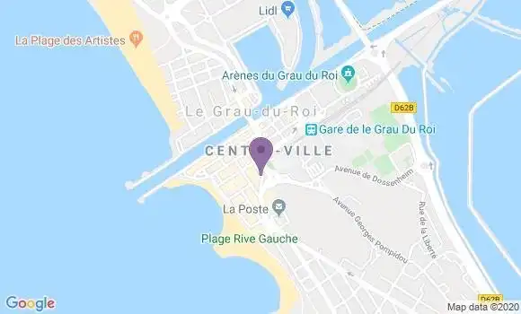 Localisation CIC Agence de Le Grau du Roi