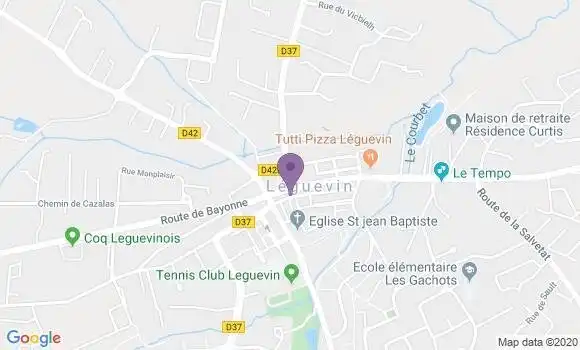 Localisation CIC Agence de Leguevin