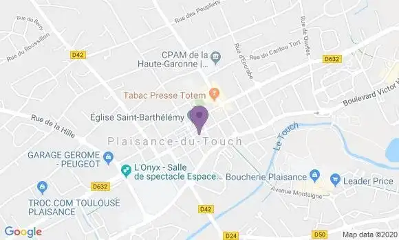 Localisation CIC Agence de Plaisance du Touch