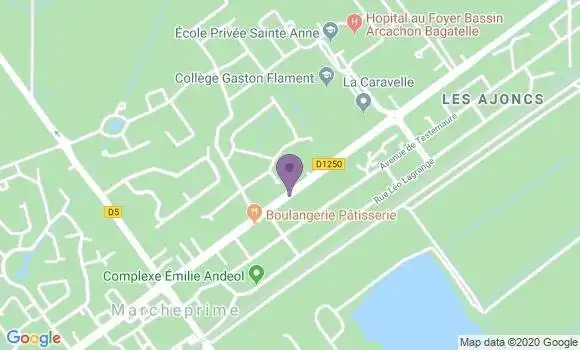 Localisation CIC Agence de Marcheprime