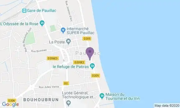 Localisation CIC Agence de Pauillac