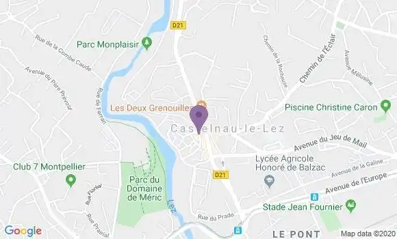 Localisation CIC Agence de Castelnau le Lez