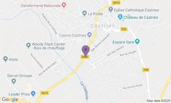 Localisation CIC Agence de Castries