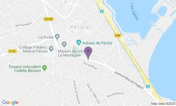 Localisation CIC Agence de Pérols