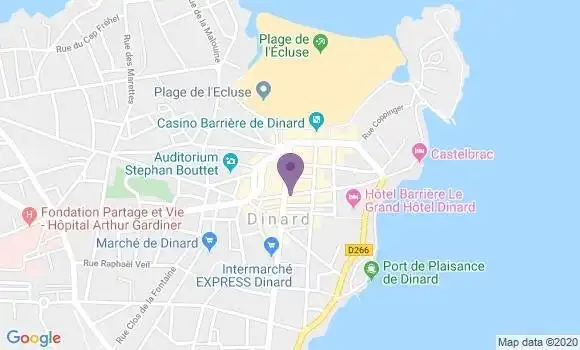 Localisation CIC Agence de Dinard