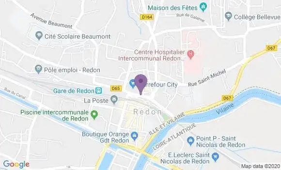 Localisation CIC Agence de Redon