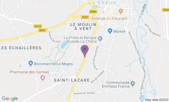 Localisation CIC Agence de La Châtre