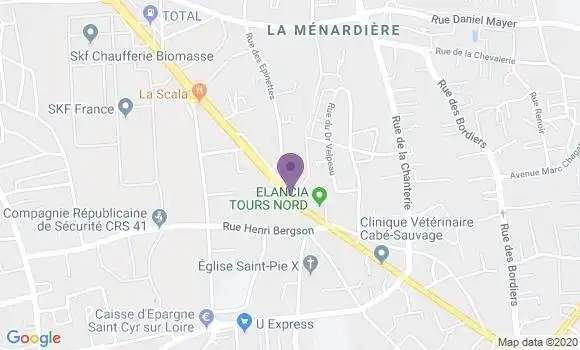 Localisation CIC Agence de Saint Cyr sur Loire