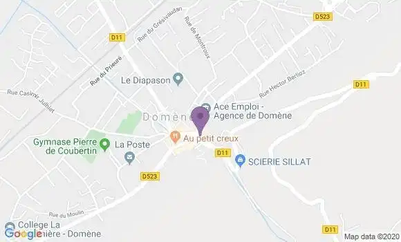 Localisation CIC Agence de Domène