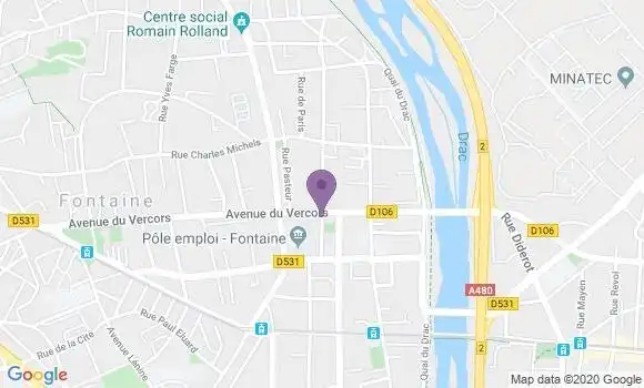 Localisation CIC Agence de Fontaine