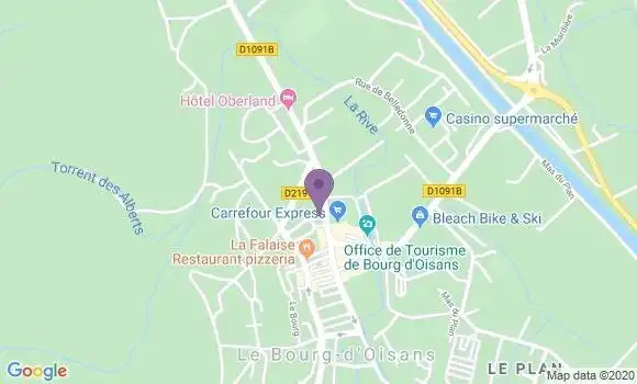 Localisation CIC Agence de Le Bourg d