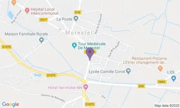 Localisation CIC Agence de Morestel