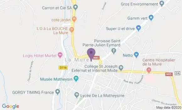 Localisation CIC Agence de Vizille