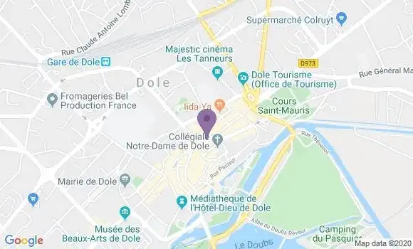 Localisation CIC Agence de Dole