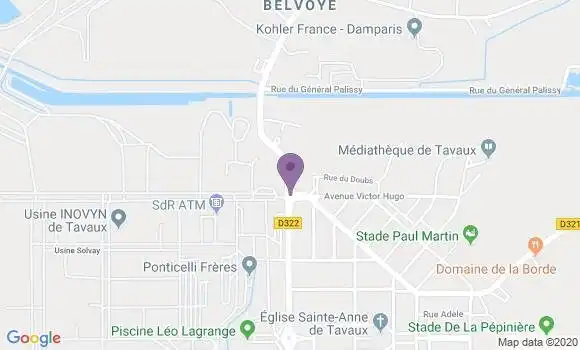 Localisation CIC Agence de Tavaux