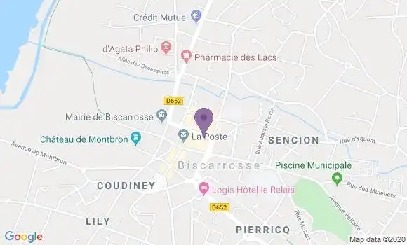 Localisation CIC Agence de Biscarrosse