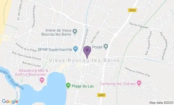Localisation CIC Agence de Vieux Boucau les Bains