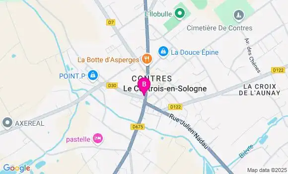 Localisation CIC Agence de Contres