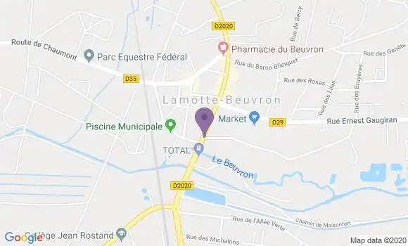 Localisation CIC Agence de Lamotte Beuvron