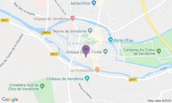 Localisation CIC Agence de Vendôme