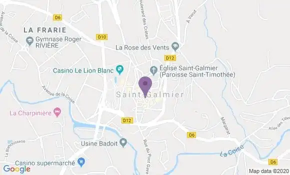 Localisation CIC Agence de Saint Galmier