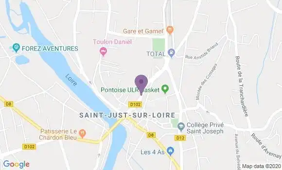 Localisation CIC Agence de Saint Just Saint Rambert