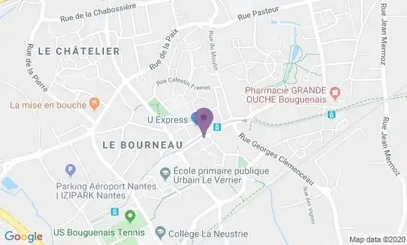 Localisation CIC Agence de Bouguenais