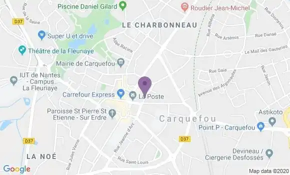 Localisation CIC Agence de Carquefou