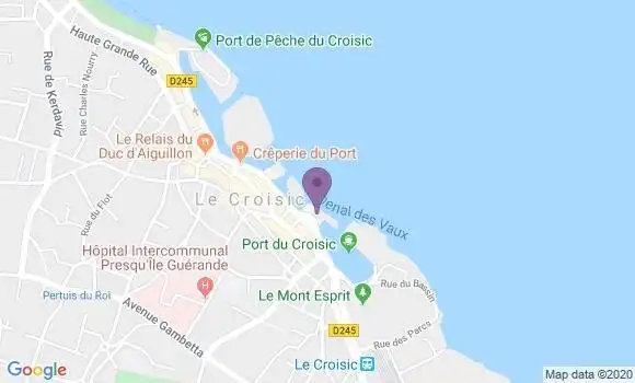 Localisation CIC Agence de Le Croisic