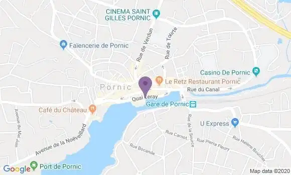 Localisation CIC Agence de Pornic