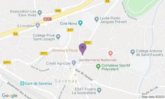 Localisation CIC Agence de Savenay