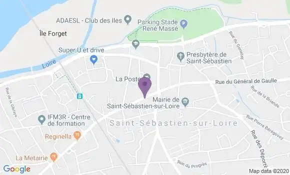 Localisation CIC Agence de Saint Sébastien sur Loire