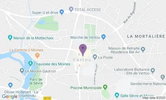 Localisation CIC Agence de Vertou