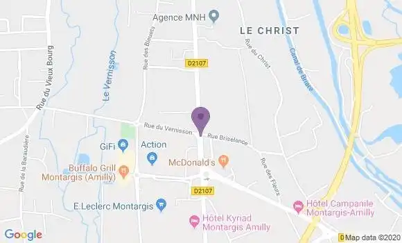Localisation CIC Agence d