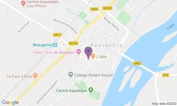 Localisation CIC Agence de Beaugency