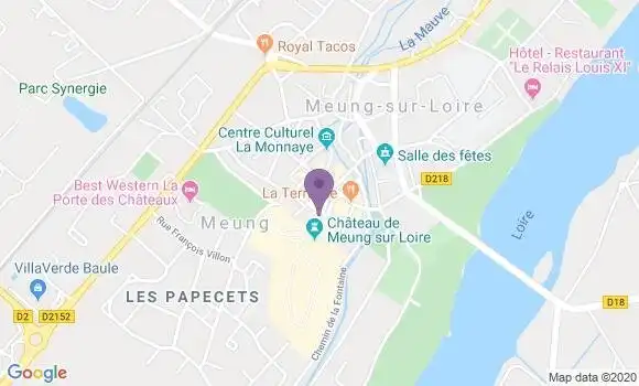 Localisation CIC Agence de Meung sur Loire