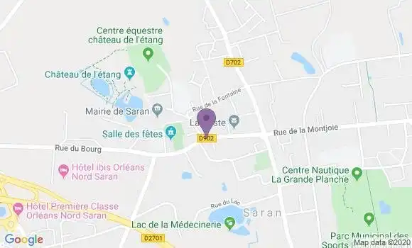 Localisation CIC Agence de Saran