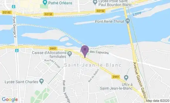 Localisation CIC Agence de Saint Jean le Blanc