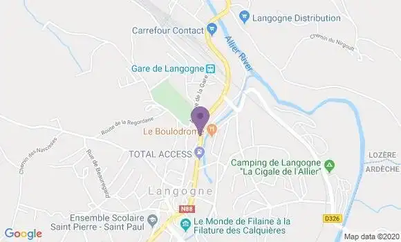 Localisation CIC Agence de Langogne