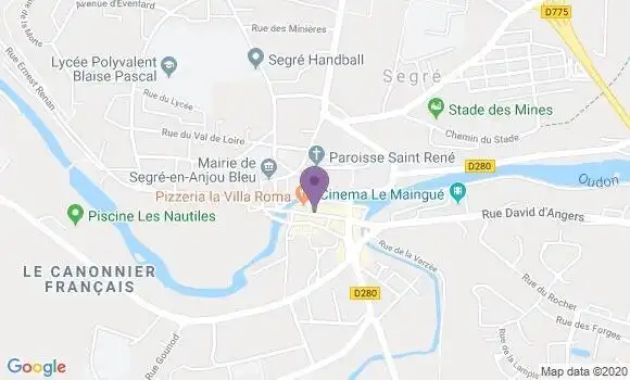 Localisation CIC Agence de Segré