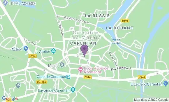 Localisation CIC Agence de Carentan