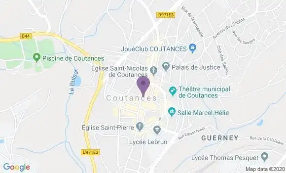 Localisation CIC Agence de Coutances